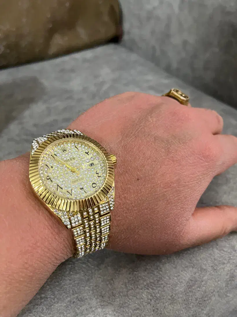 ساعت فول نگین رولکس دیت جاست با اعدا فارسی|ساعت|رباط‌کریم, رباط‌کریم|دیوار