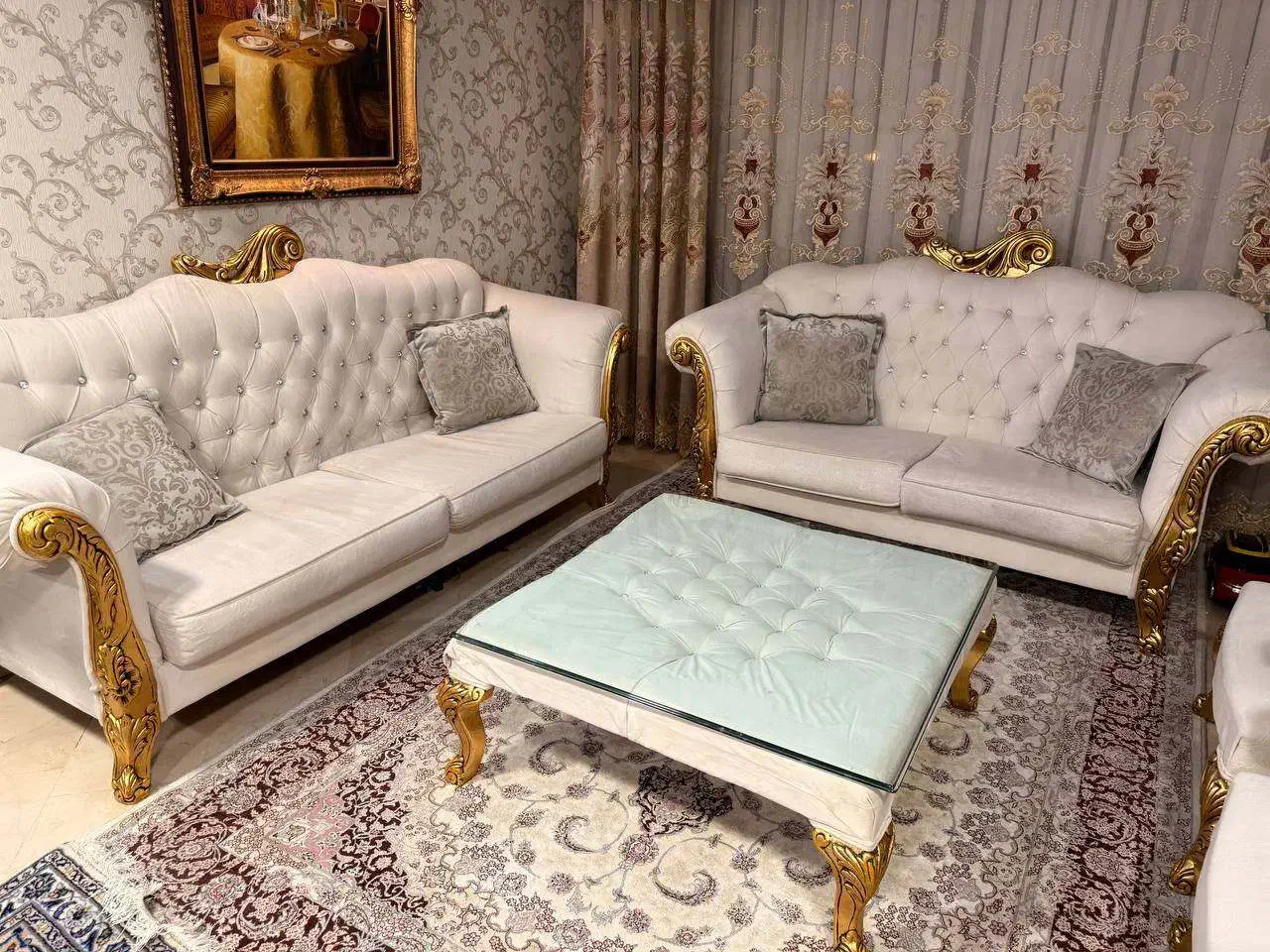 مبلمان ۷ نفره|مبلمان خانگی و میز عسلی|تهران, جنت‌آباد مرکزی|دیوار