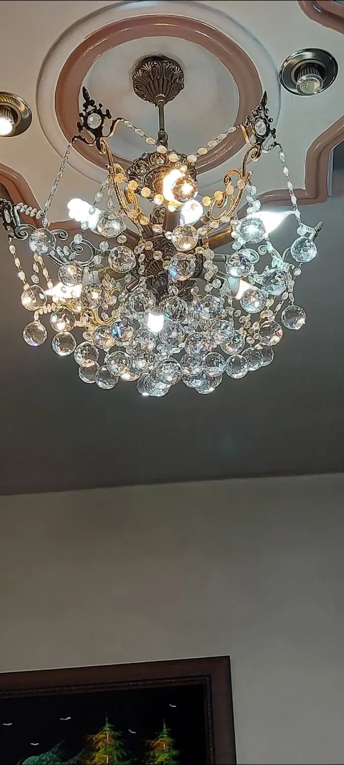 لوستر پذیرایی و آشپزخونه|لوستر و چراغ آویز|تهران, مسعودیه|دیوار