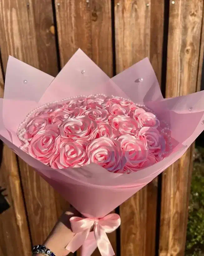 ساخت گل های ربانی شاین دار و ساده|گل مصنوعی|چابهار, |دیوار