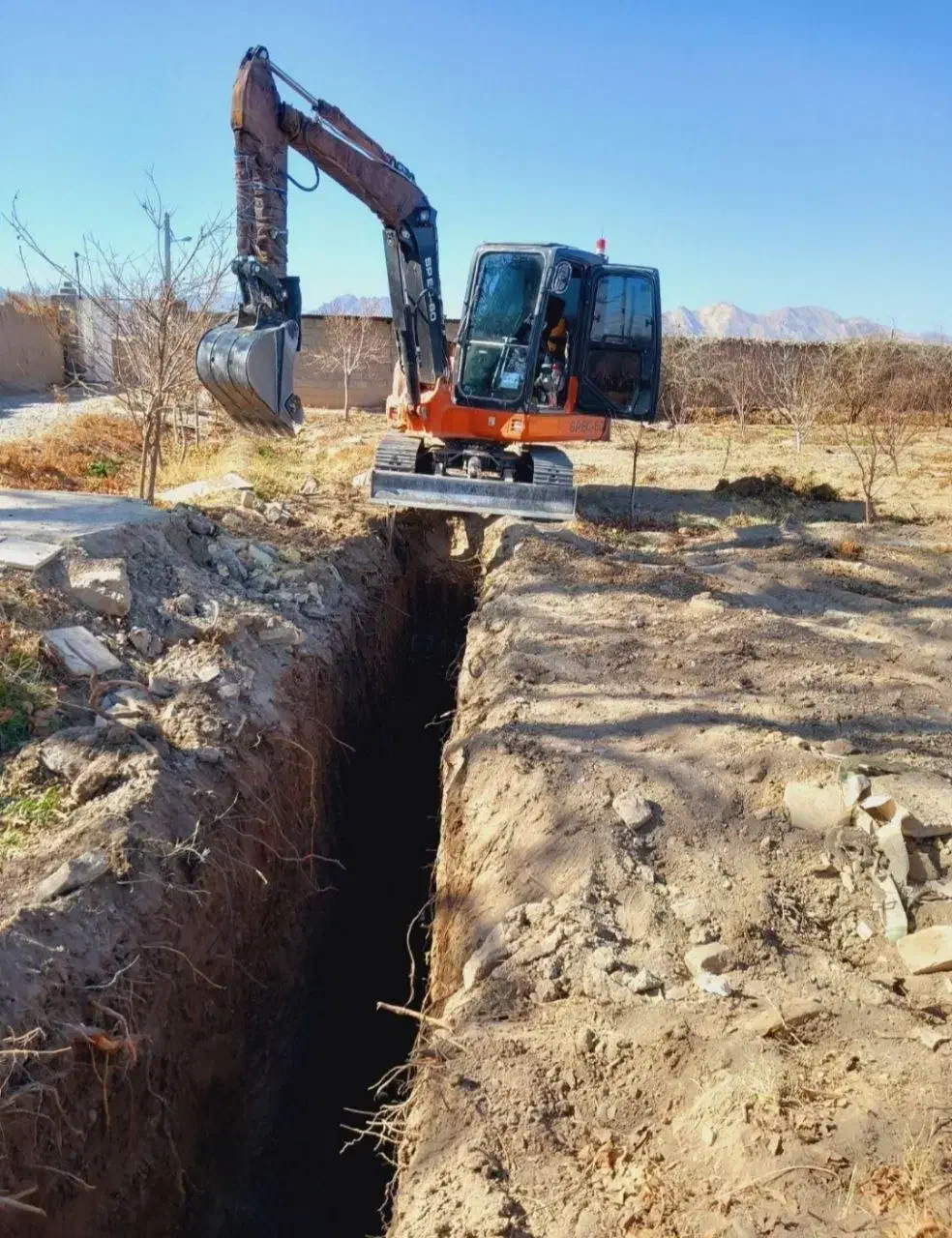 اجاره مینی بیل مکانیکی،حفر استخر،جای پی وفندانسیون|خدمات حمل و نقل|نجفآباد, کهریزسنگ|دیوار