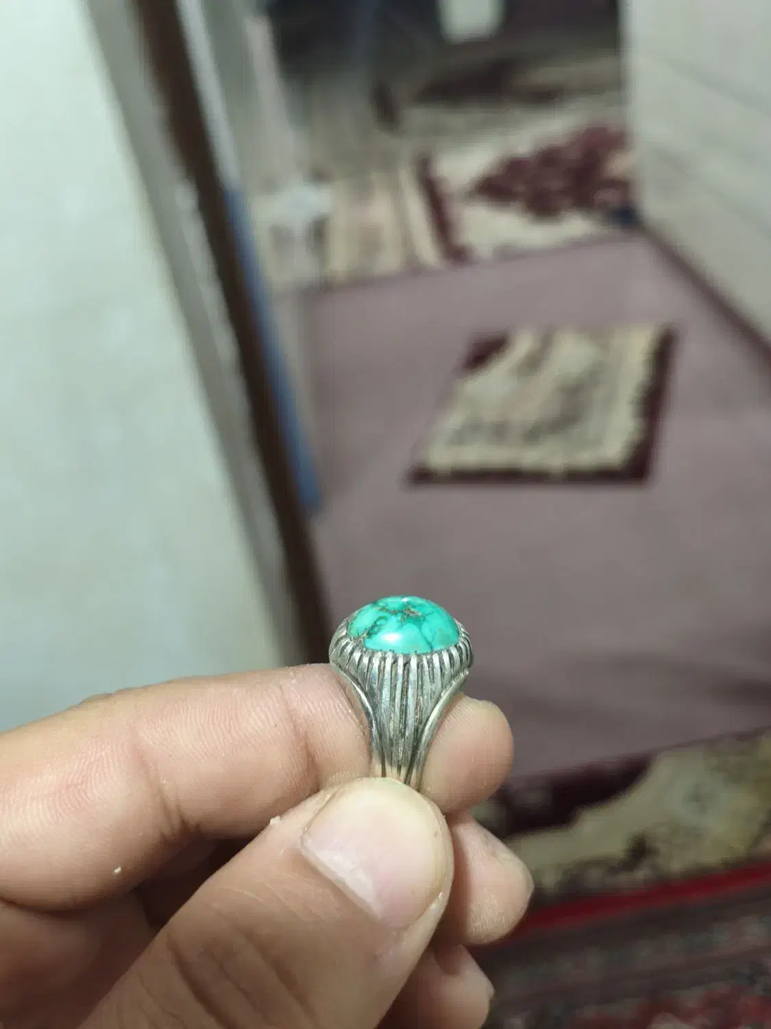 انگشتر فیروزه نیشابور دست ساز|جواهرات|بهبهان, |دیوار