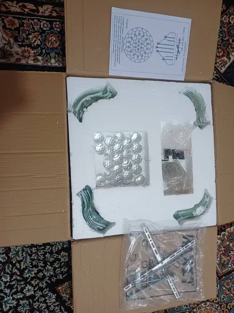 لوستر|لوستر و چراغ آویز|فسا, |دیوار