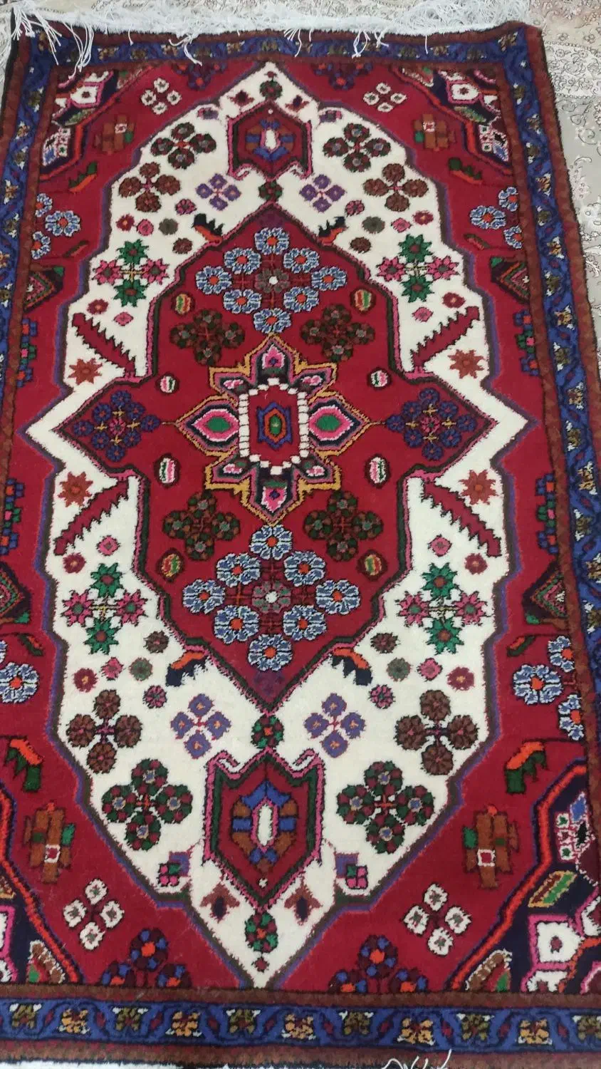 قالی احمدخانی سنتی|فرش|ساوه, |دیوار