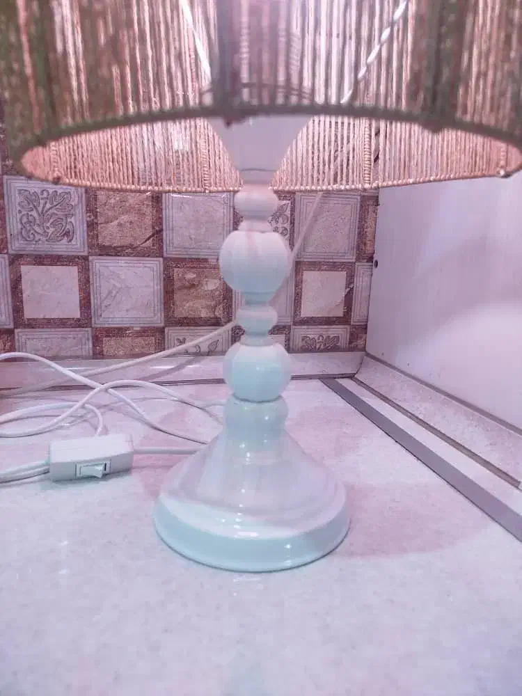 آباژور رافیا دستساز مکرومه|چراغ خواب و آباژور|فردیس, نگارستان|دیوار