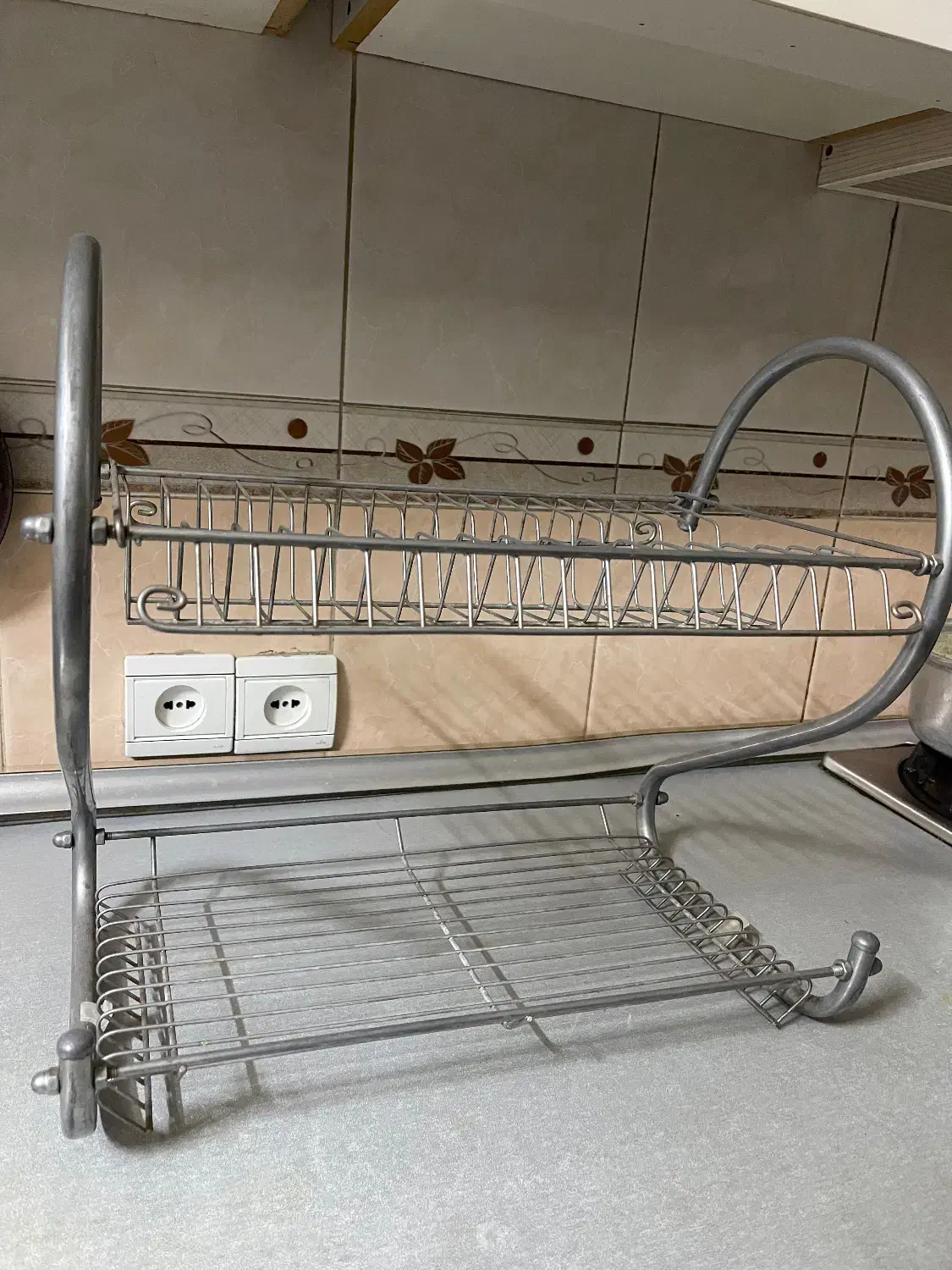 ابچکان دو طبقه استیل|آب‌چکان و نظم‌دهنده ظروف|فردیس, خیام شرقی|دیوار