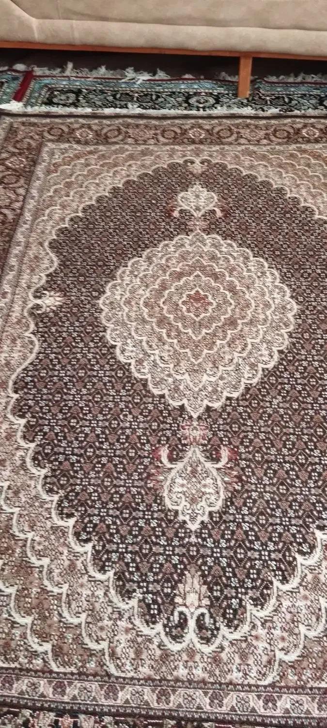 قالیچه دستبافت سرمه ای طرح اعلا|فرش|اردبیل, |دیوار