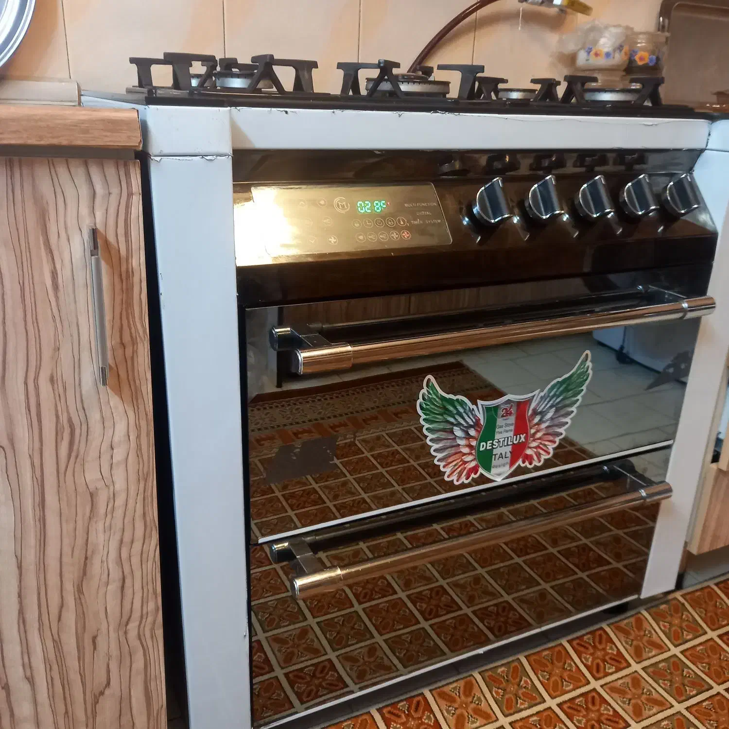 گاز۵شعله تمیز سالم|اجاق گاز و لوازم برقی پخت‌وپز|قاسم‌آباد (خواف), |دیوار