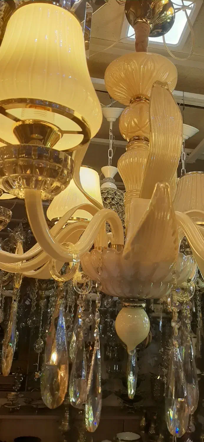 لوستر بلوری خارجی با نصب رایگان و اقساط ۶ ماهه|لوستر و چراغ آویز|اراک, |دیوار