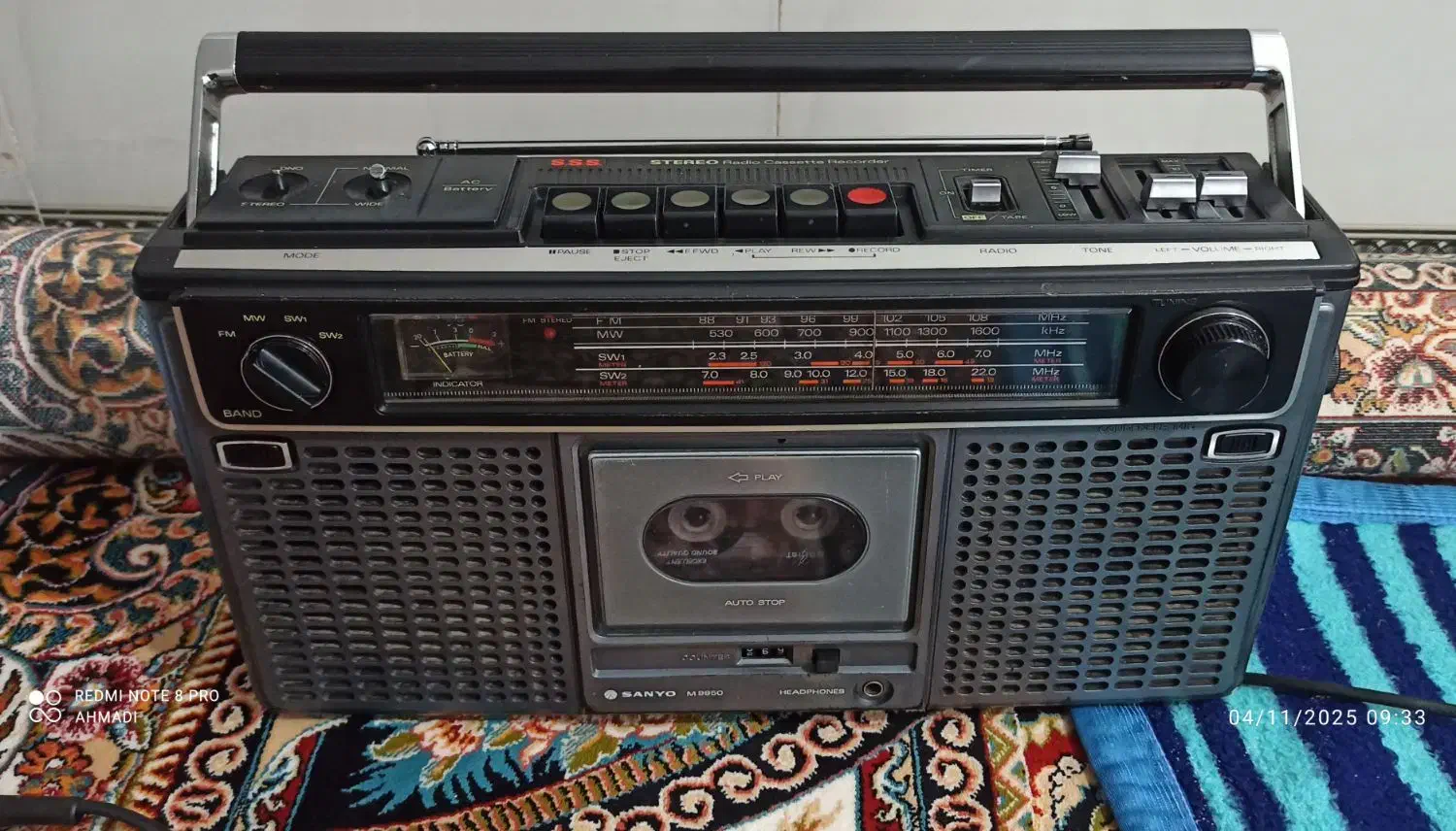 رادیو ضبط سانیو|سیستم صوتی خانگی|بروجرد, |دیوار