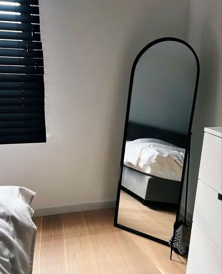 اینه گنبدی قاب فلزی مشکی|آینه|بابلسر, |دیوار