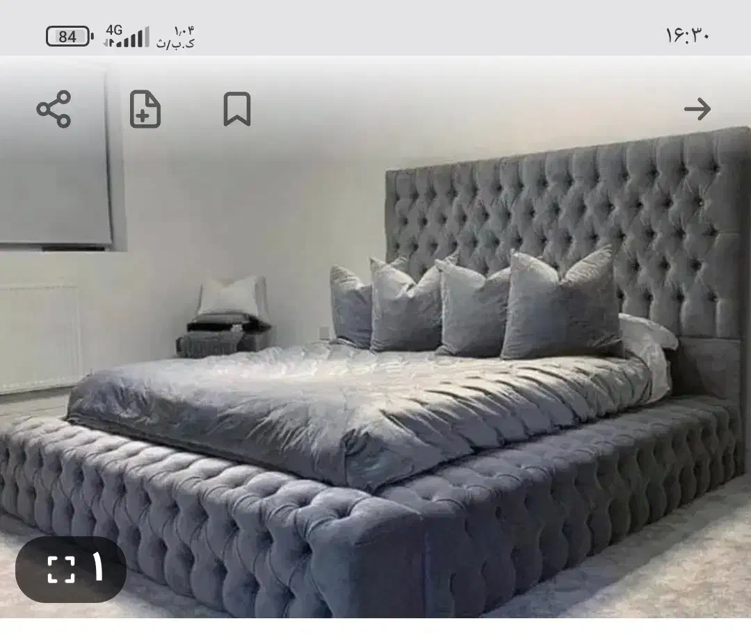 تخت خواب دو نفره دست دوم مدل چیستر سالم بدون تشک|تخت و سرویس خواب|حمیدیه, |دیوار