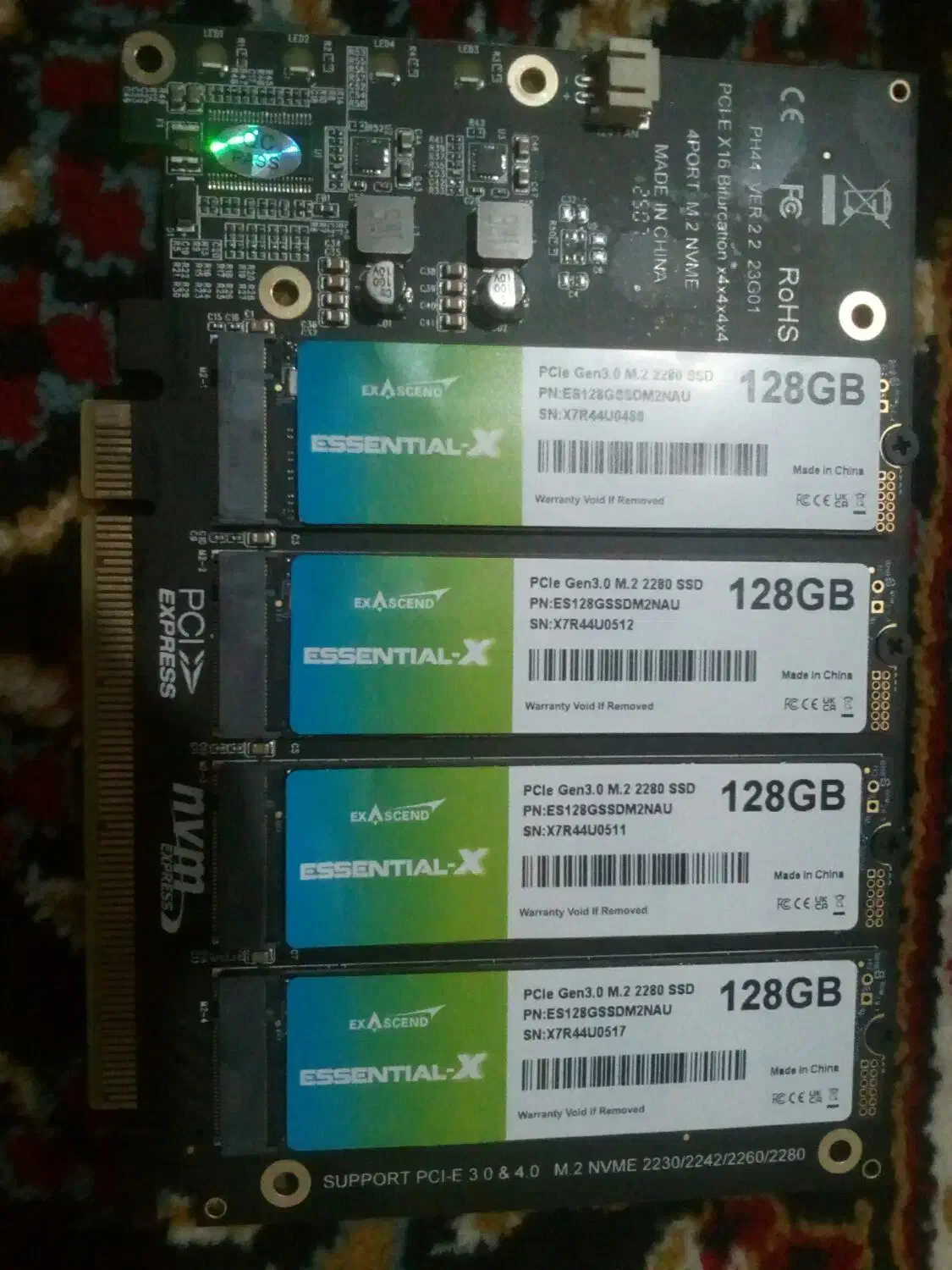 کارت 4  4 SSD PCIE 3|قطعات و لوازم جانبی رایانه|همدان, |دیوار