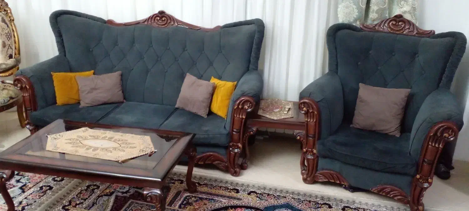 مبل راحتی کلاسیک|مبلمان خانگی و میز عسلی|معصومیه, |دیوار