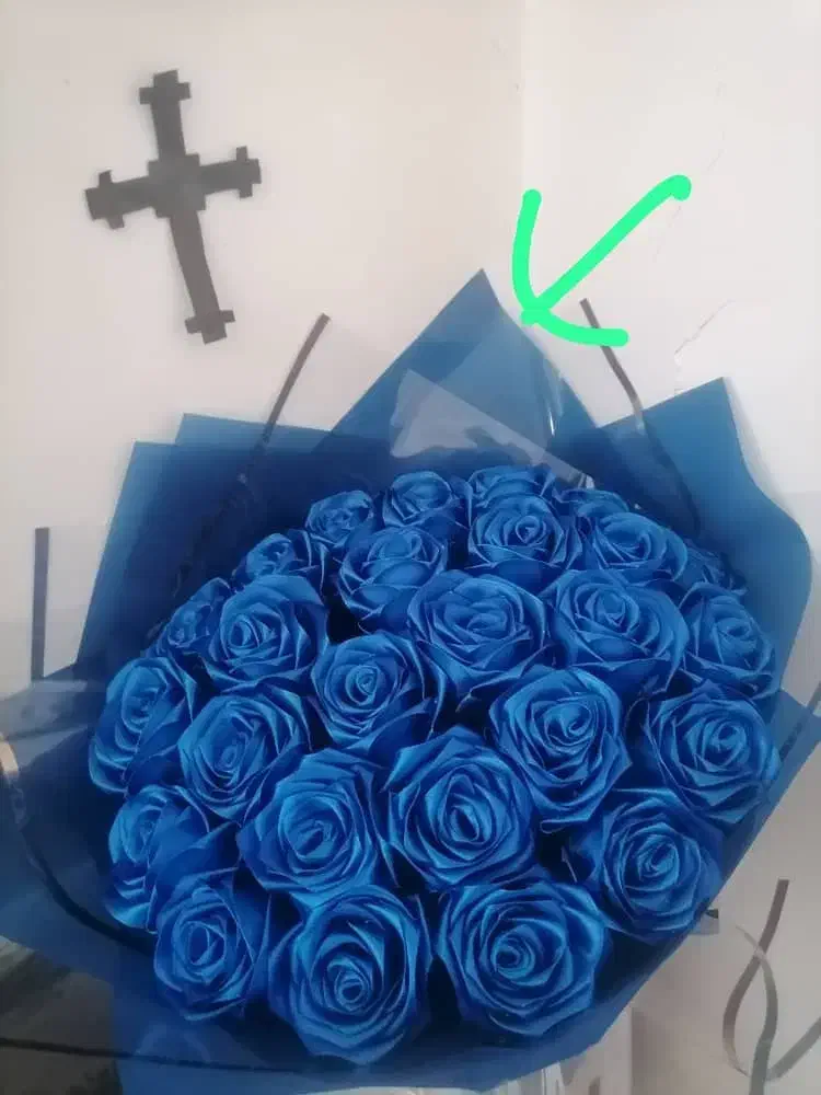 گل و دسته گل رز ، روبانی ، هدیه ای ماندگار|گل مصنوعی|کرمان, |دیوار