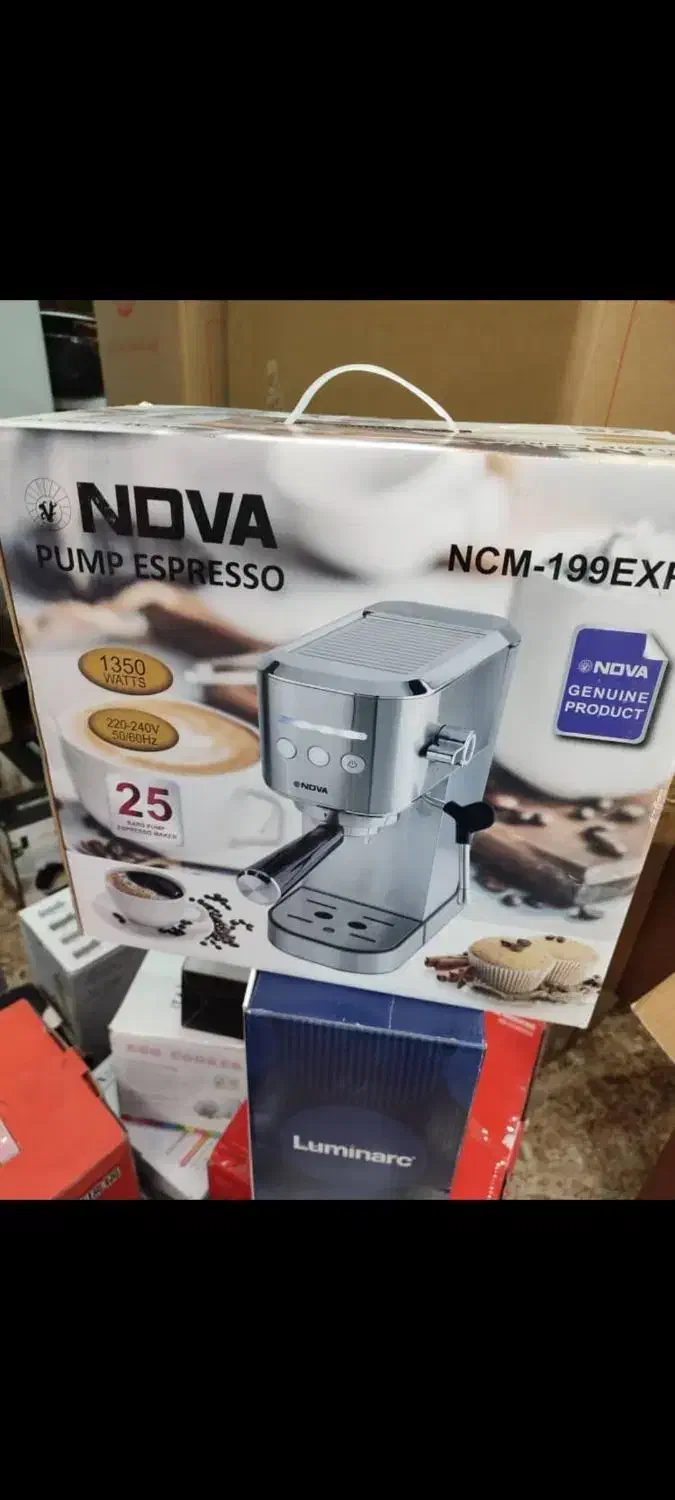 اسپرسوساز 25بار ندوا آک و پلمپ|سماور، چایساز، قهوهساز|شوشتر, |دیوار