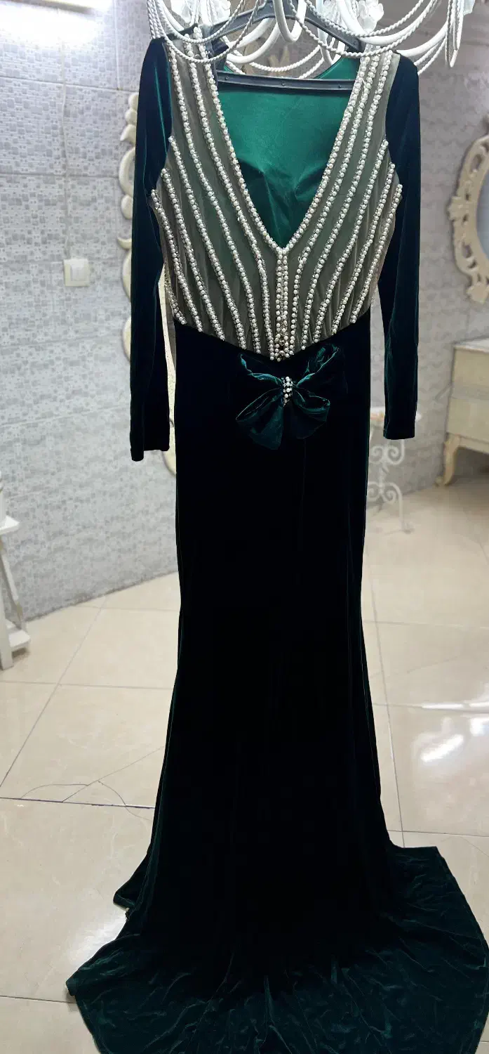 پیرهن مجلسی مخمل ماهی|لباس|ری, دیلمان|دیوار