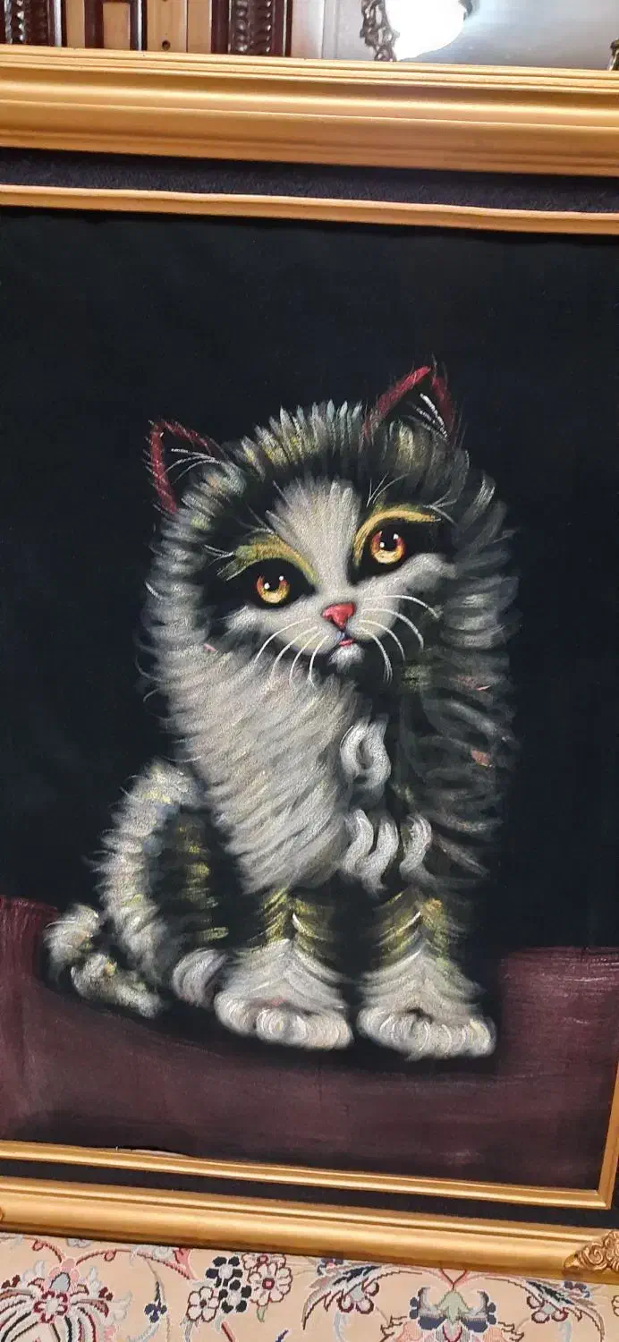 تابلوی نقاشی گربه|تابلو، نقاشی، عکس|تهران, شهرک هما|دیوار