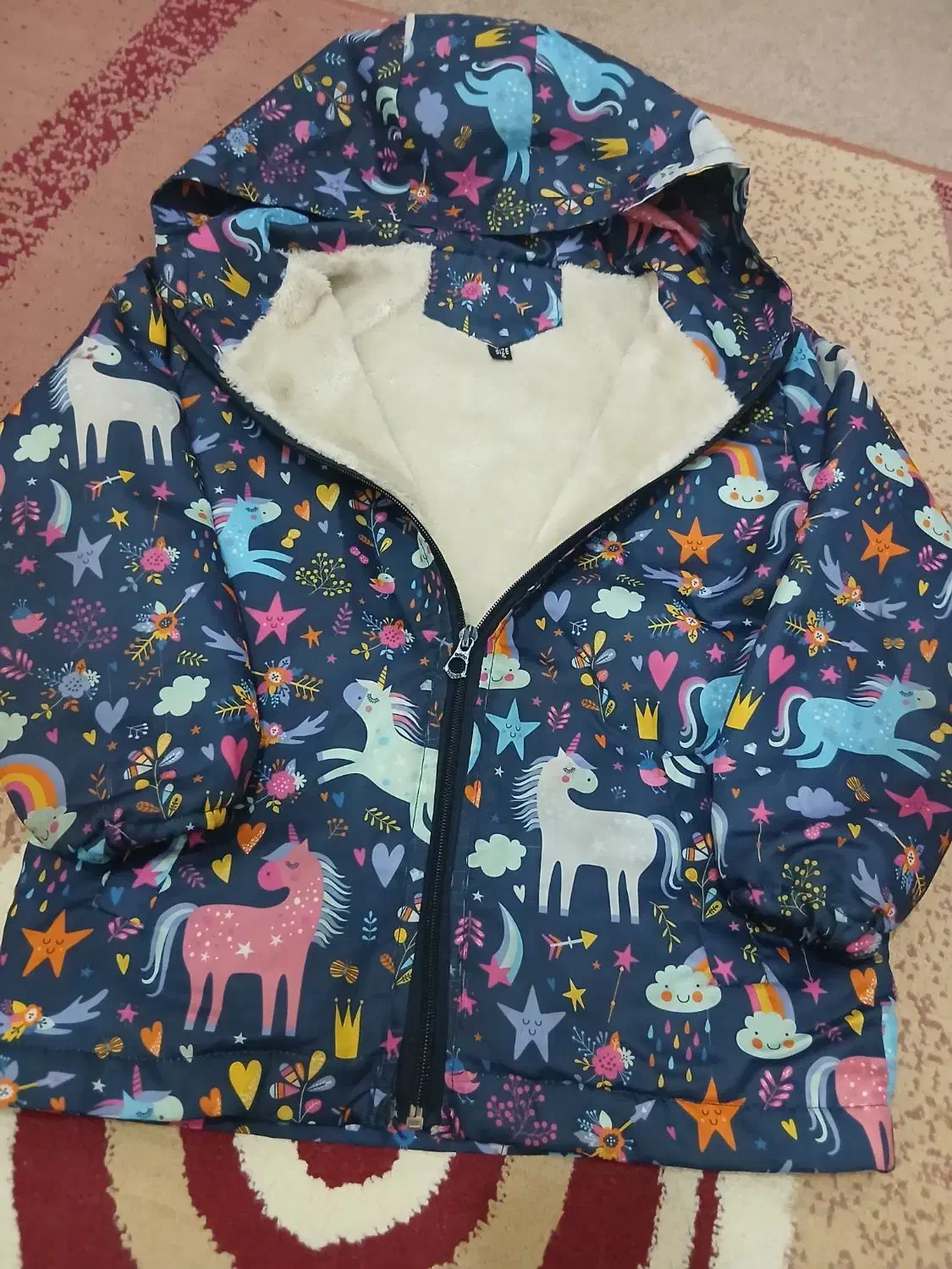 کاپشن و بارانی دخترانه|کفش و لباس بچه|میانه, |دیوار