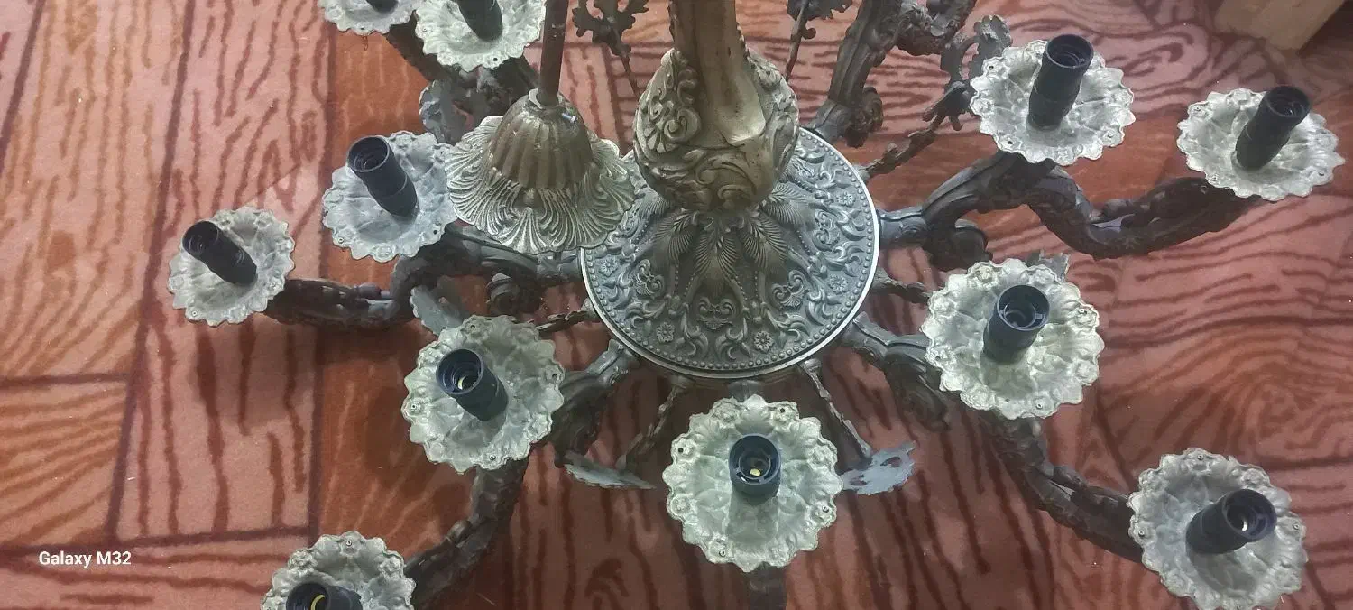 لوستر سنگین ۱۶ لامپی|لوستر و چراغ آویز|ارومیه, |دیوار