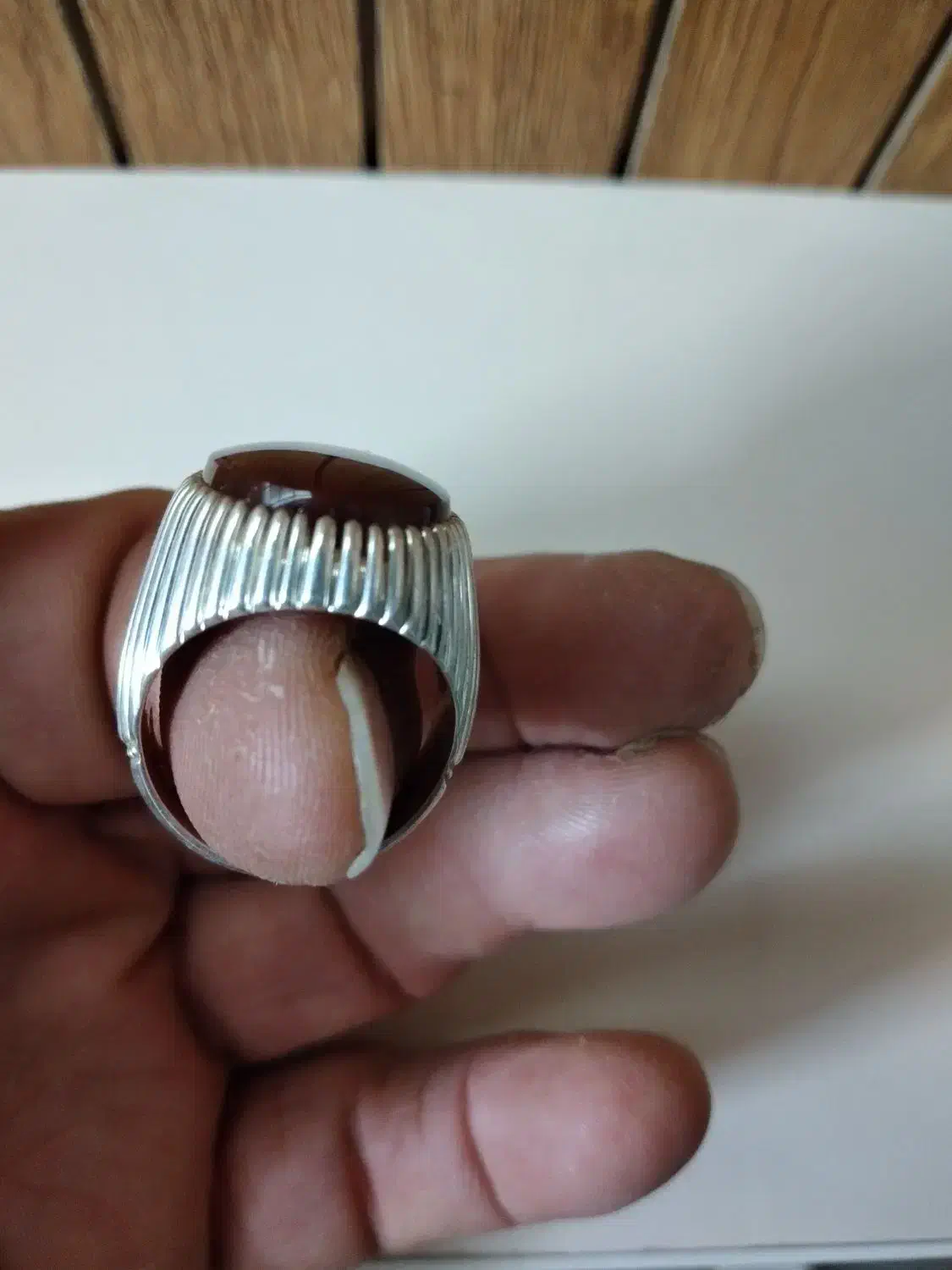 انگشتر عقیق یمنی|زیورآلات و اکسسوری|قم, شهرک مهدیه (مدرس)|دیوار