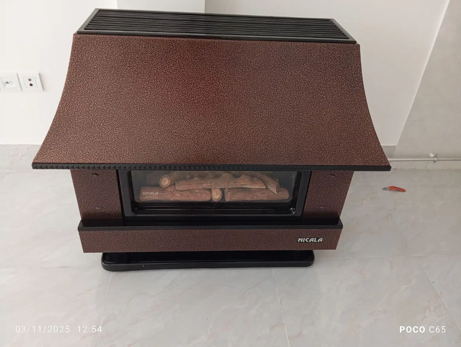 بخاری گازی نیک کالا  شومینه|بخاری، هیتر، شومینه|شاهین دژ, |دیوار