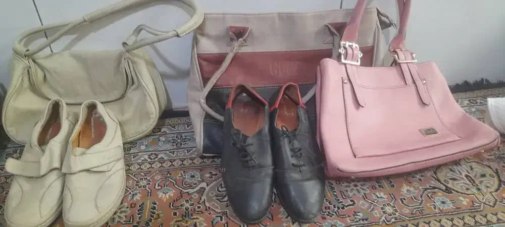 تعدادی کیف و کفش زنانه چرم اصل واقعی در حد سایز ۳۸|کیف، کفش، کمربند|رباط‌کریم, رباط‌کریم|دیوار