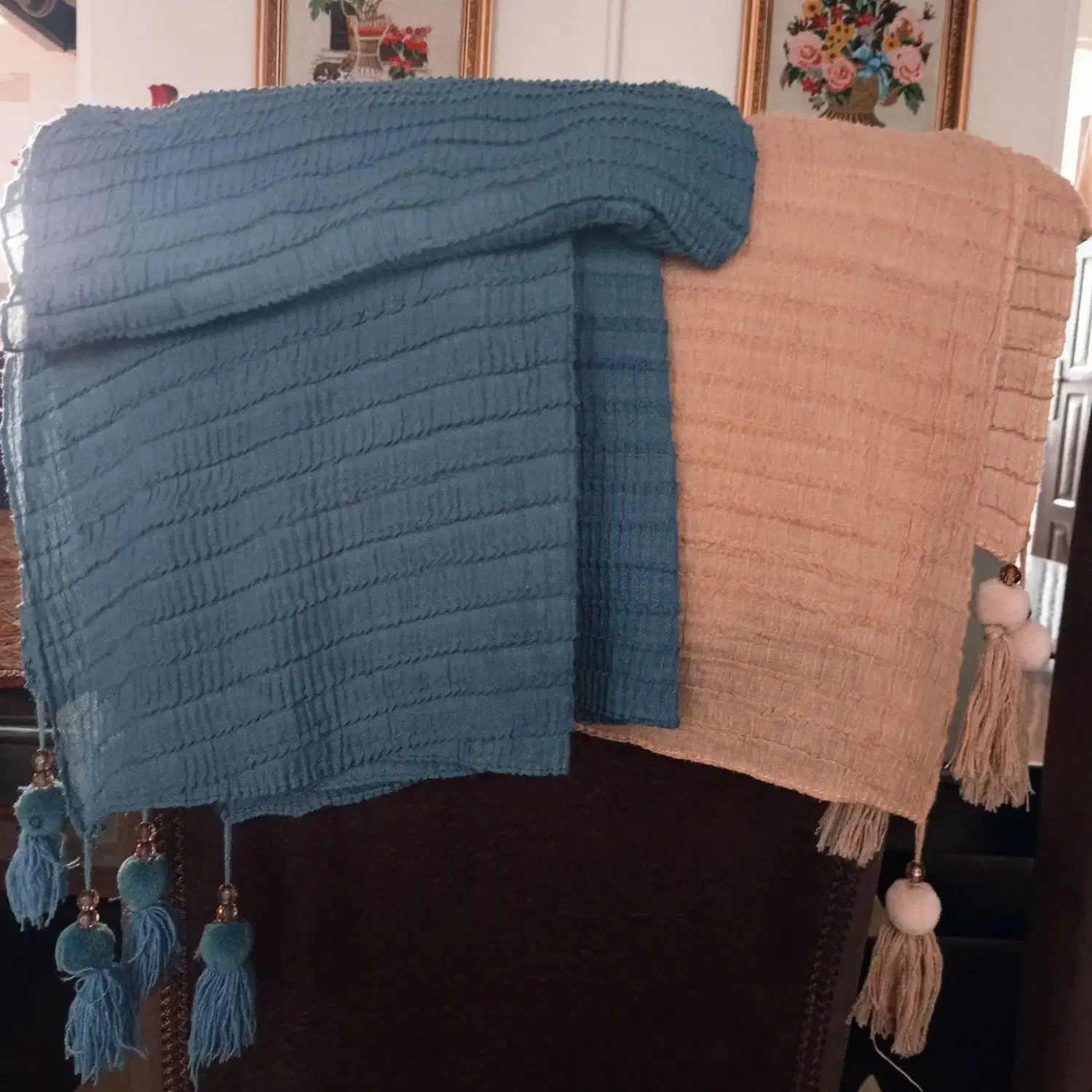 دو عدد شال منگوله دار اعلا|لباس|اراک, |دیوار