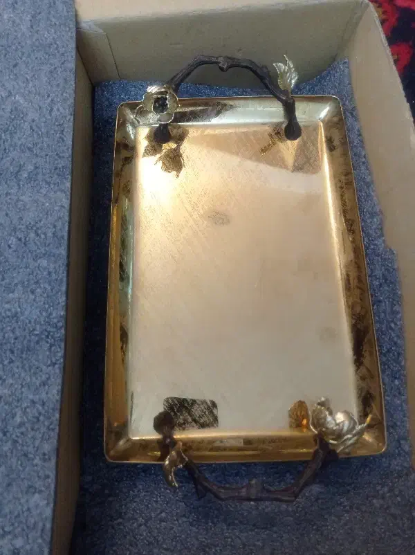 سینی برنزی سنگین|ظروف سرو و پذیرایی|تبریز, |دیوار