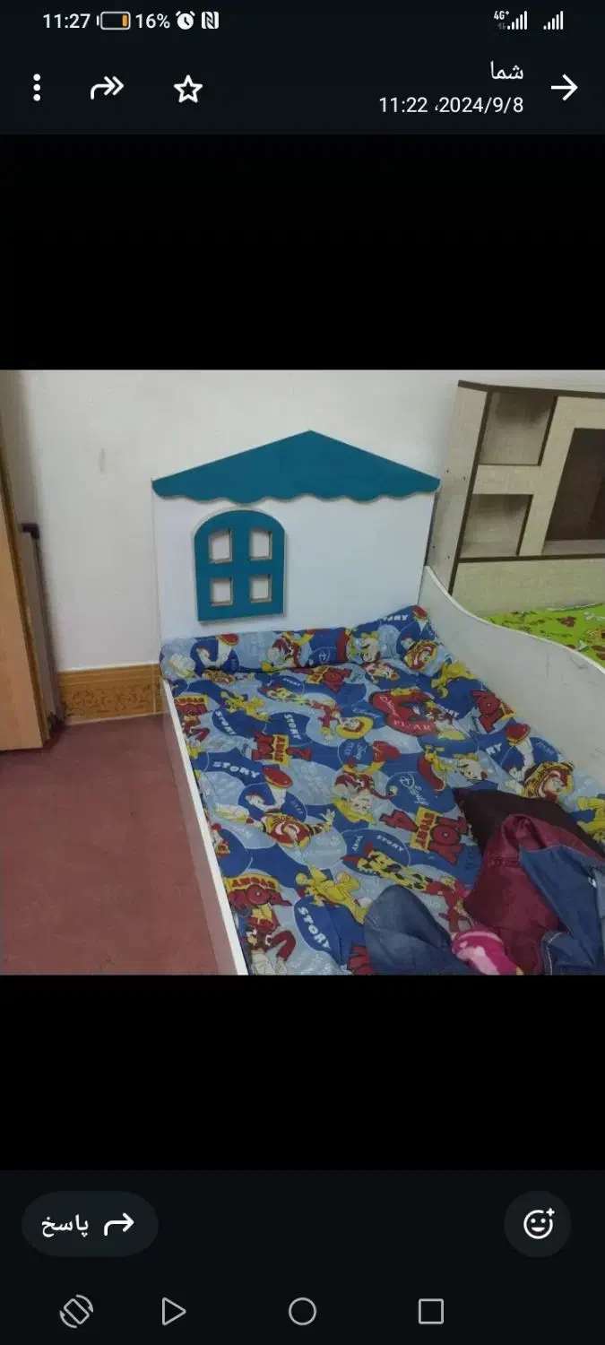 تخت ام دی اف کودک|تخت و صندلی بچه|برازجان, |دیوار