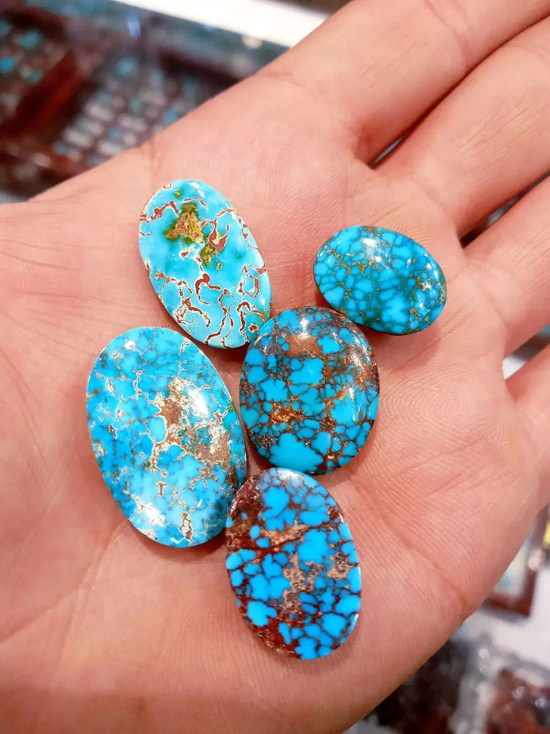 سنگ فیروزه های اصل و با کیفیت نیشابوری|جواهرات|آبادان, |دیوار