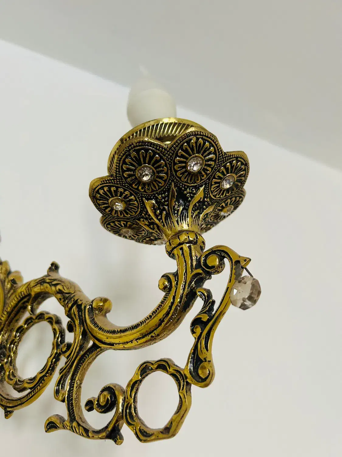 دیوار کوب برنز|لوستر و چراغ آویز|قم, چهل درخت|دیوار