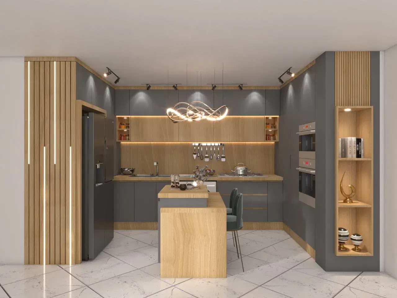 دکور کناف کابینت بارکافه قفسه پرده کاغذدیواری آینه|خدمات پیشه و مهارت|شیراز, گلدشت معالیآباد|دیوار