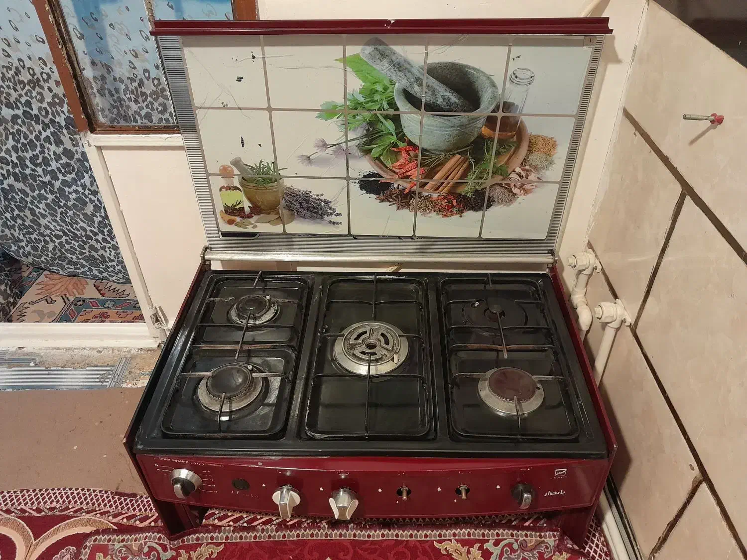 گاز پنج شعله زمینی|اجاق گاز و لوازم برقی پختوپز|گیان, |دیوار