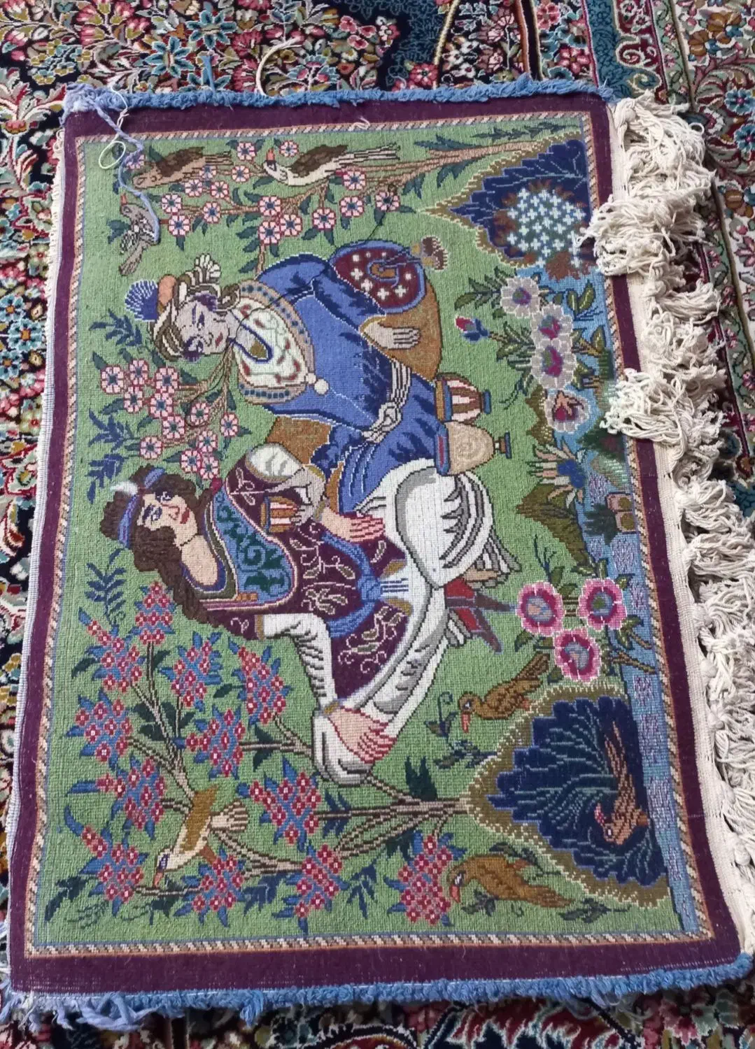 پشتی و تابلو دست بافت|تابلو فرش|مشهد, بهمن|دیوار