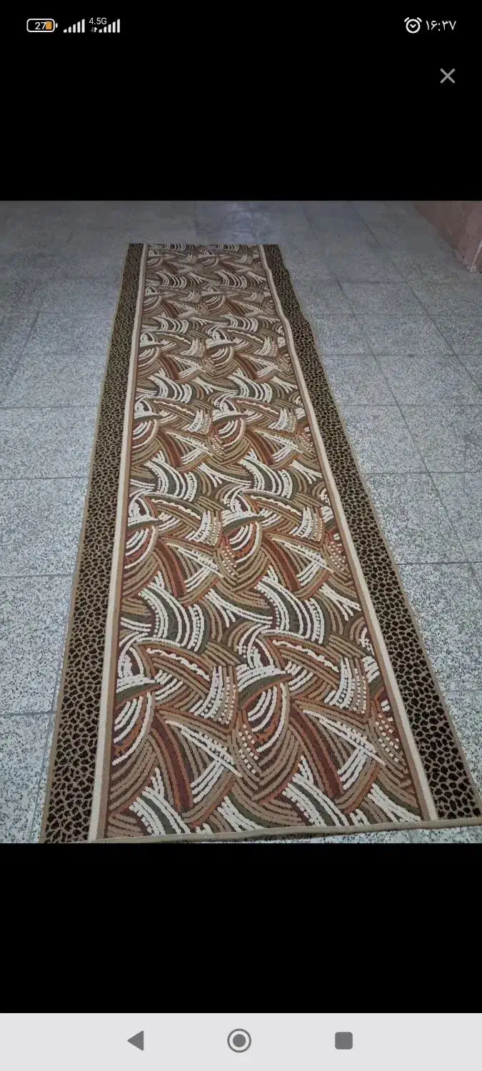 گلیم خشک برای کناره یا راه پله.4متر درازی ویک متر|گلیم، جاجیم، گبه|نورآباد, |دیوار