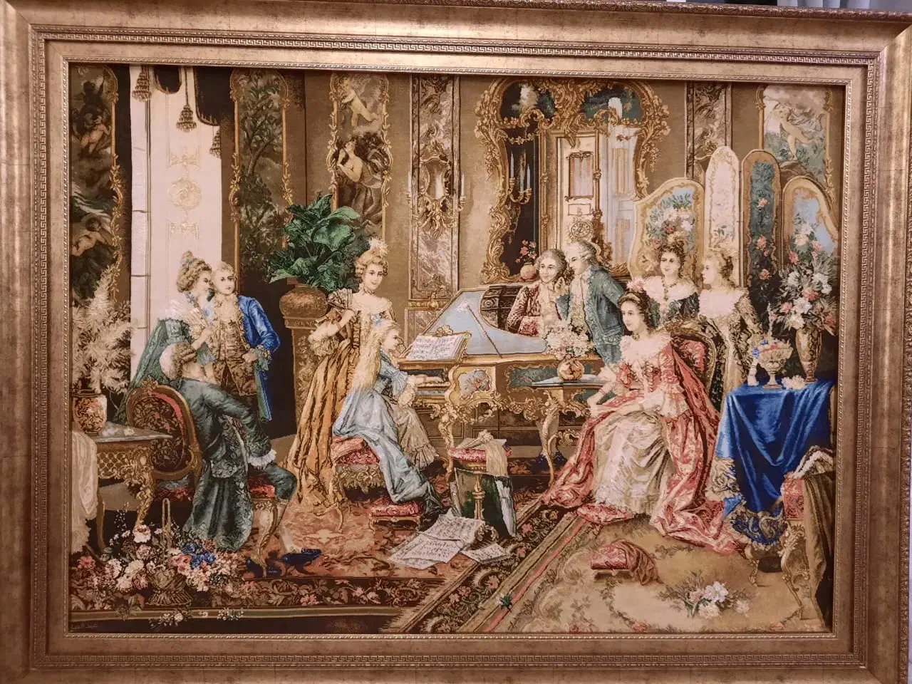 تابلوفرش دستباف کار تبریز برند سیدزاده و عبدالسلام|تابلو فرش|قم, صدوق|دیوار