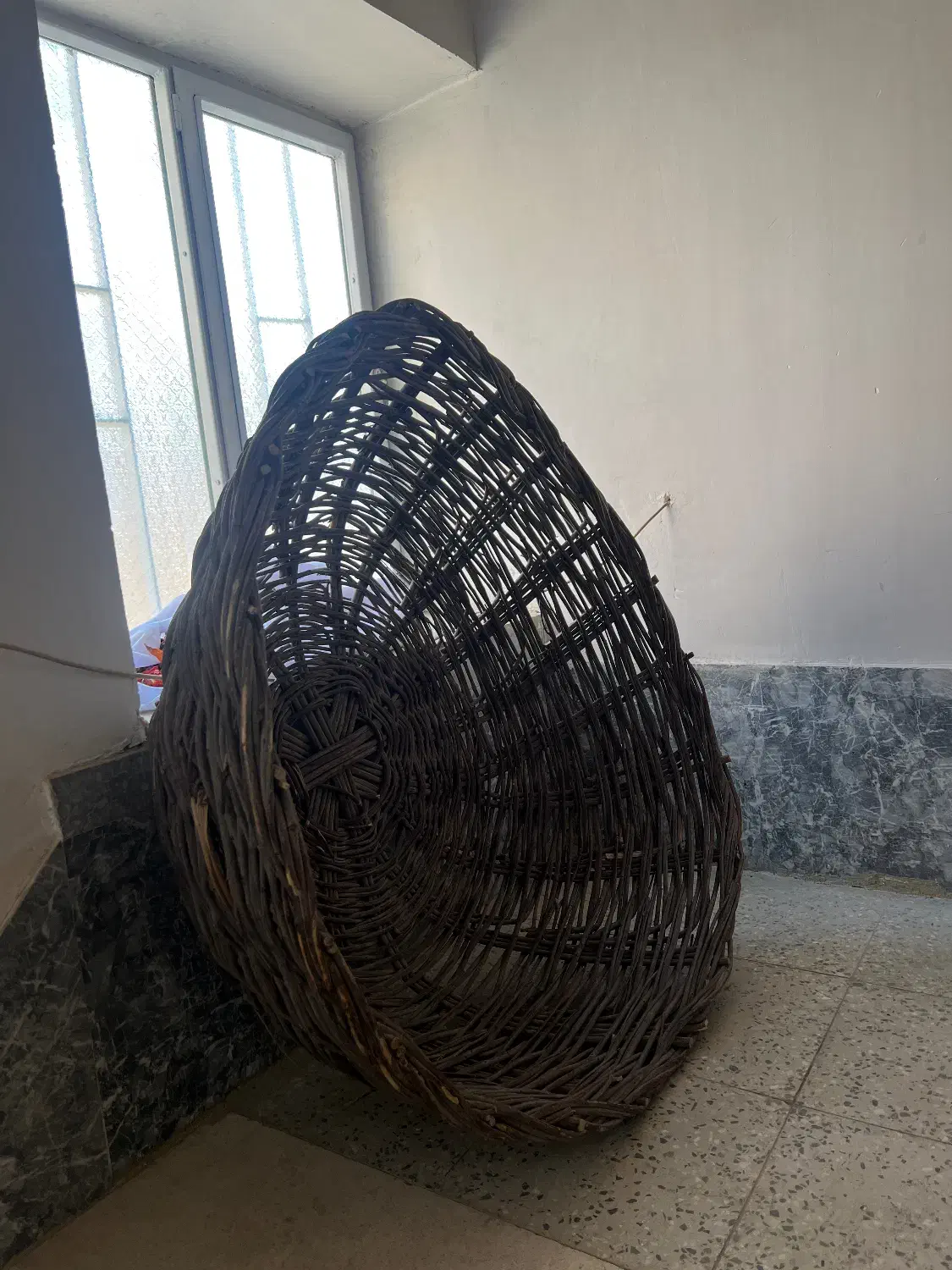 سبد حصیری|صنایع دستی و سایر لوازم تزئینی|قهدریجان, |دیوار