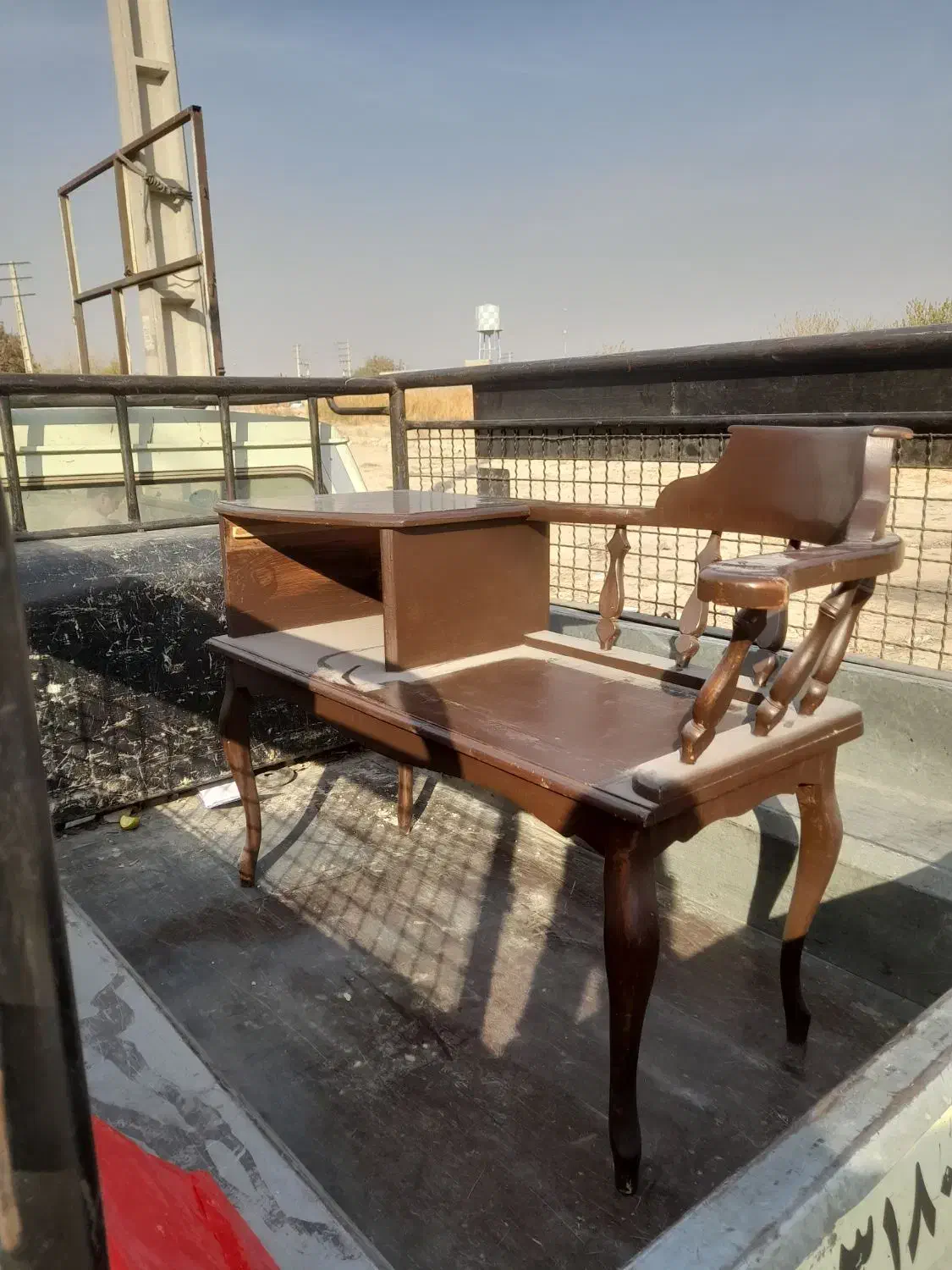 صندلی چوبی تلفن|صندلی و نیمکت|فردوسیه, |دیوار