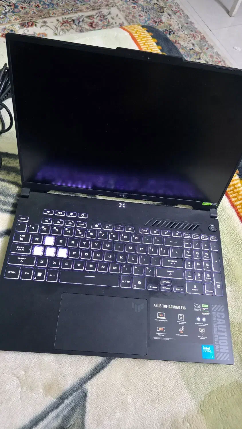 لبتاب Asus tuf gaming رم ۳۲ گرافیک ۶ ۲ ماه کار|رایانه همراه|قم, میرزائیه|دیوار