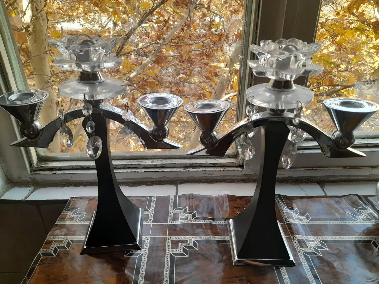 دو عدد شمعدان|صنایع دستی و سایر لوازم تزئینی|الوند, |دیوار