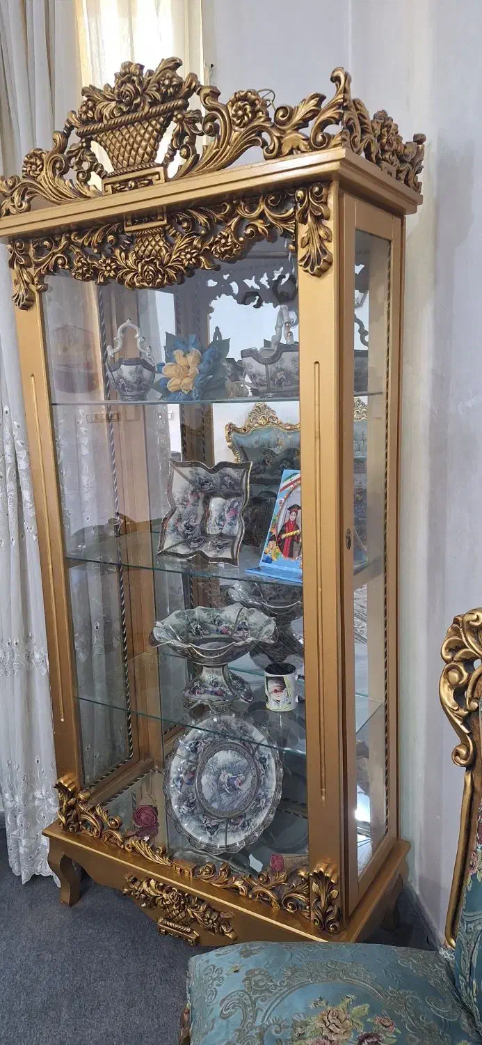 فروش بوفه چوبی در حد صفر|بوفه، ویترین، کنسول|پارسآباد, |دیوار