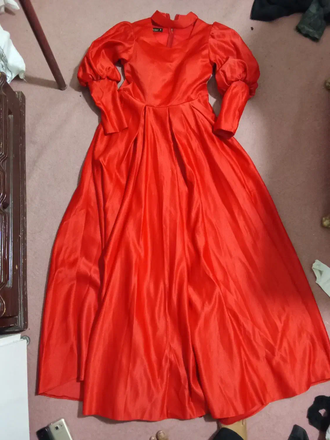 لباس مجلسی قرمز ساتن|لباس|علیآباد کتول, |دیوار