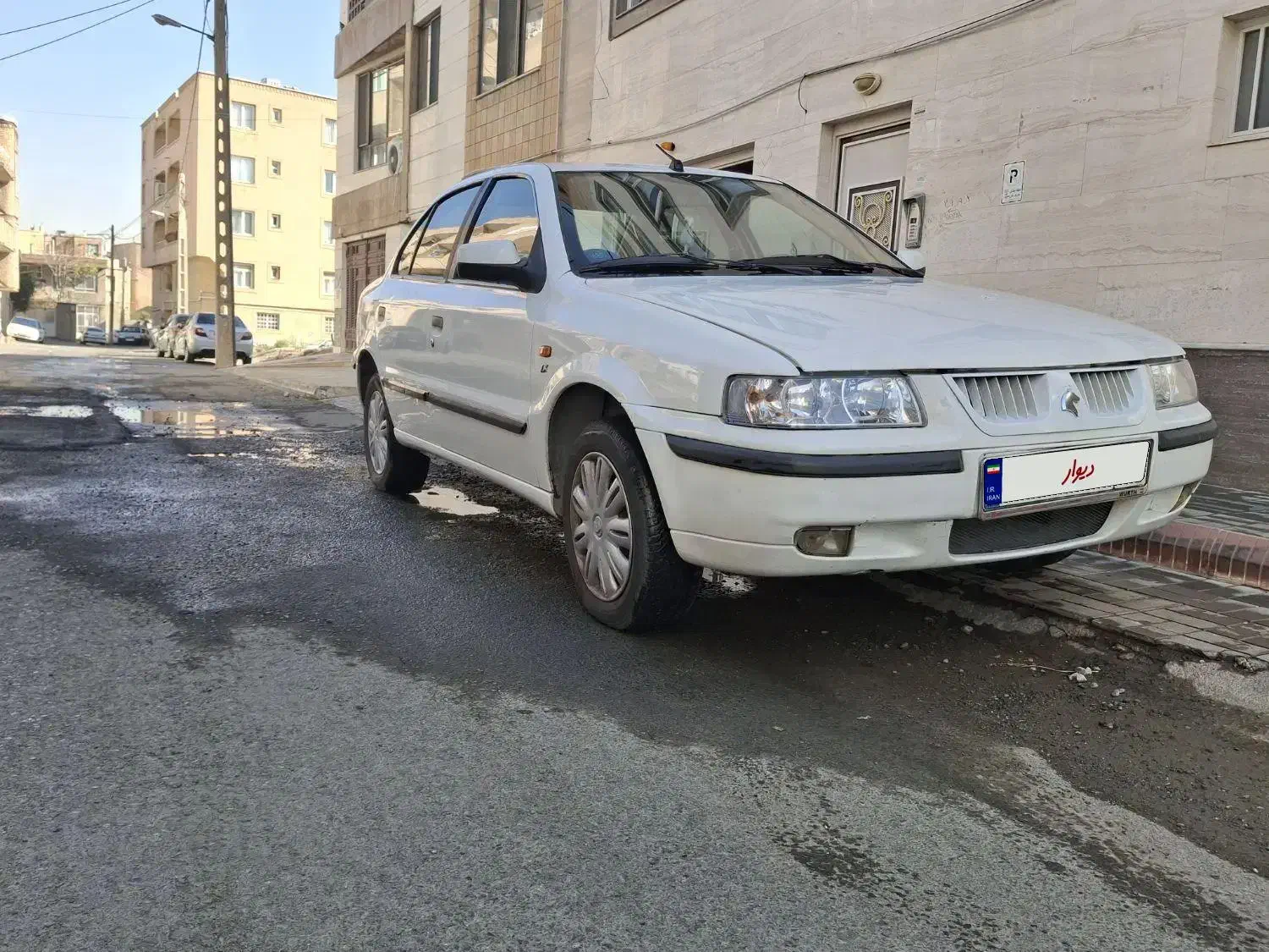 سمند سفید ۹۳LX|خودرو سواری و وانت|سنندج, |دیوار