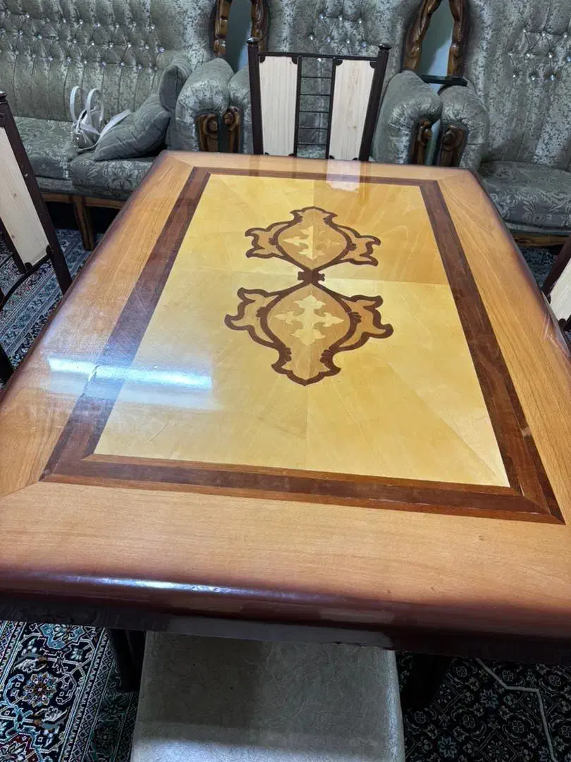 میز چوبی و صندلی ناهار خوری چهار نفره با کیفیت|میز و صندلی غذاخوری|شیراز, شریفآباد|دیوار