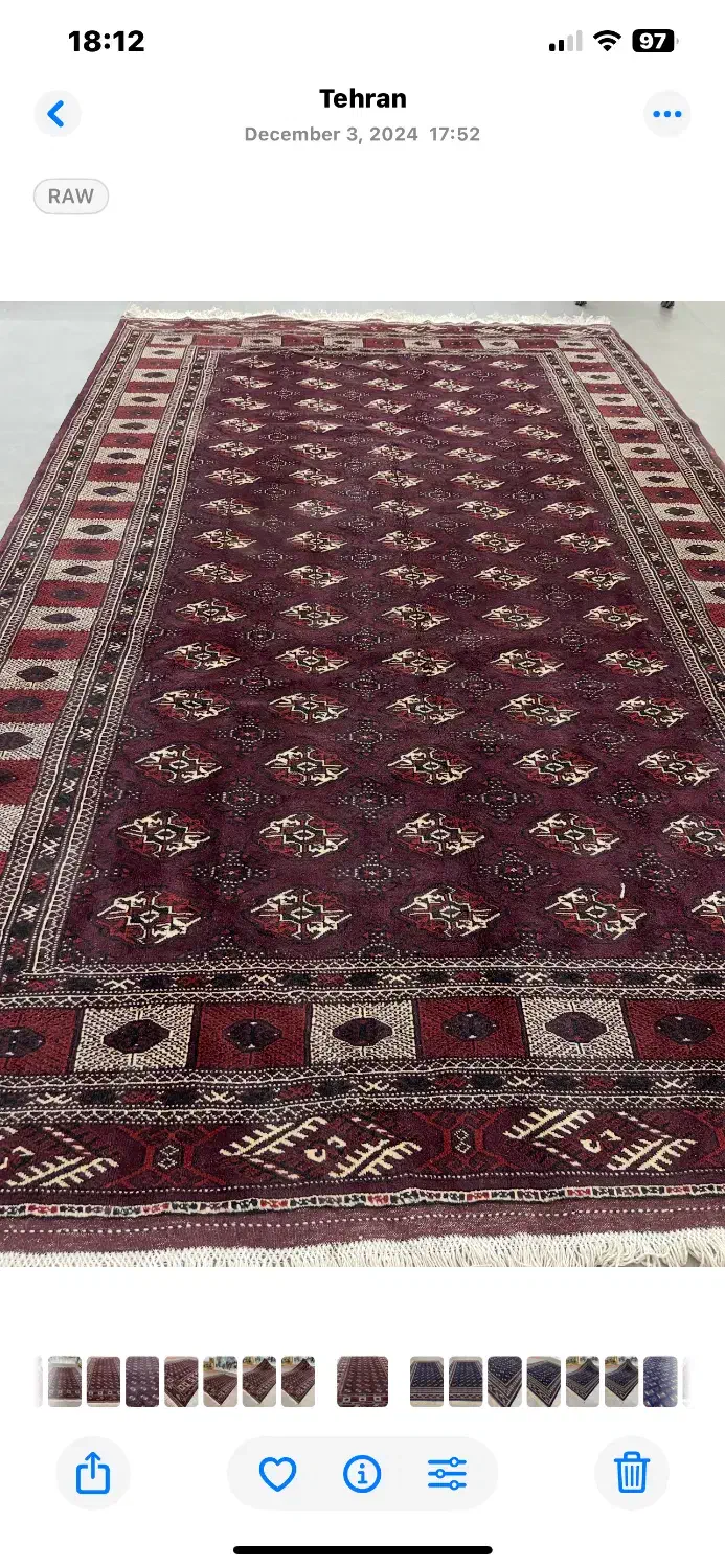 فرش دستباف ۱۰ متری ترکمن(ما کرج در خدمت تون هستیم)|فرش|تهران, شهرک غزالی|دیوار