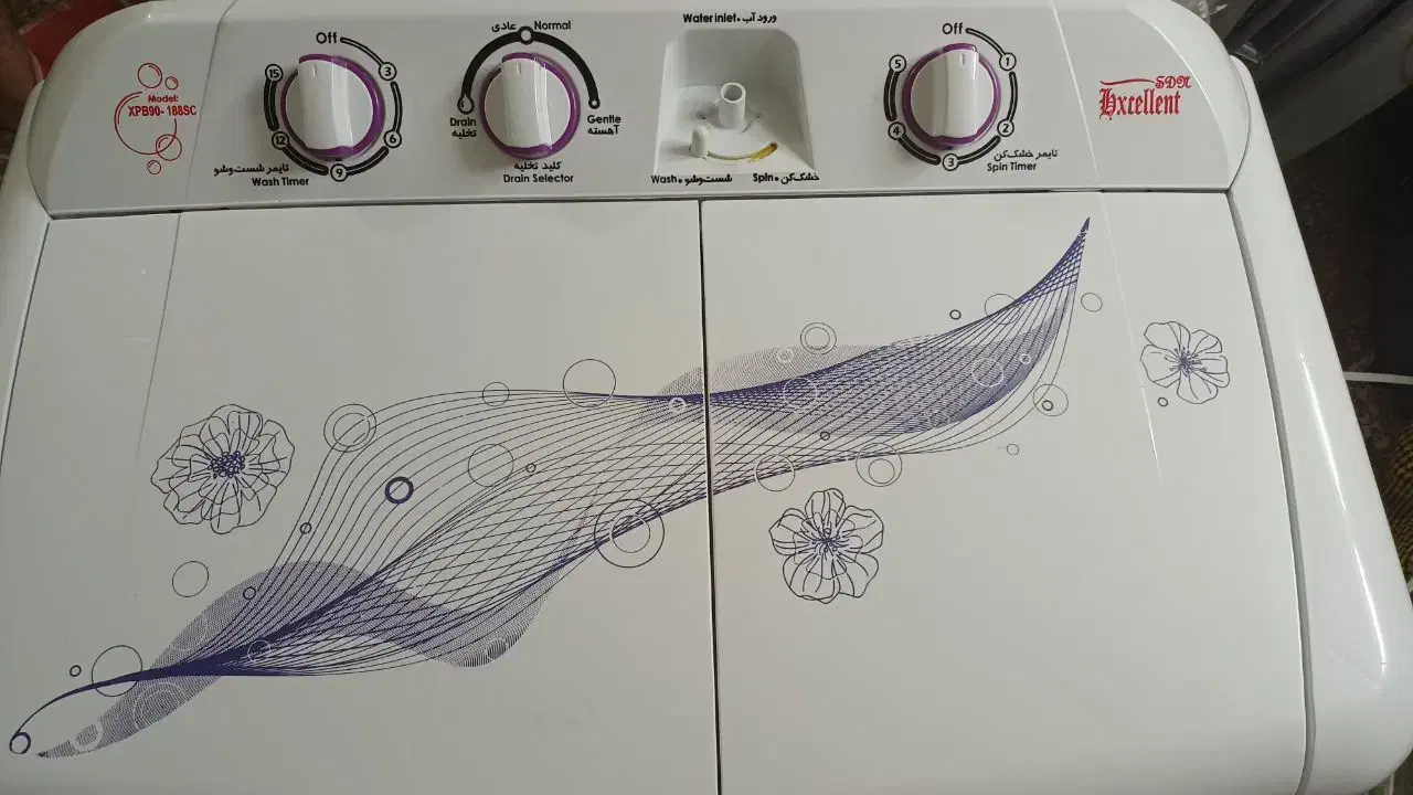 ماشین لباسشویی Exellent|ماشین لباسشویی و خشک‌کن لباس|قم, قلعه عموحسین|دیوار