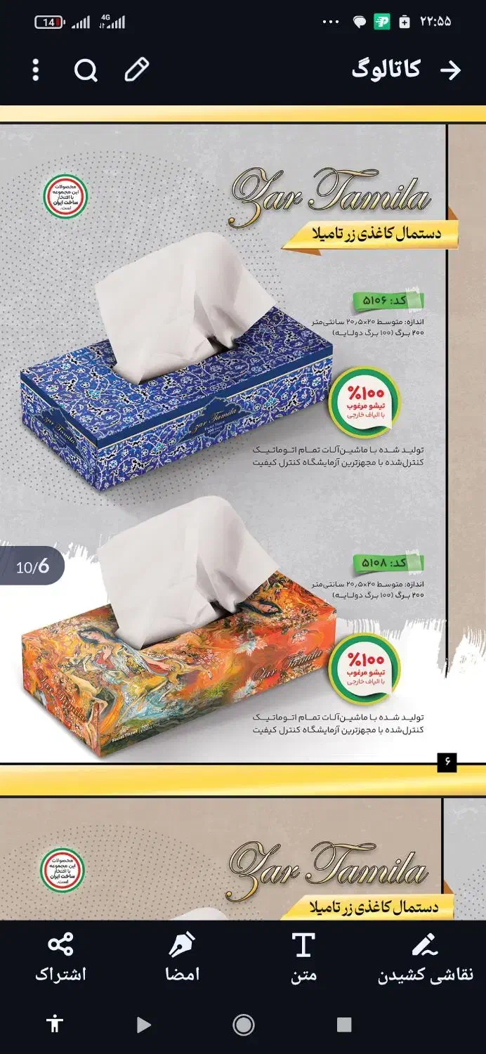 دستمال کاغذی|مواد شوینده و دستمال کاغذی|اصفهان, نقش جهان|دیوار