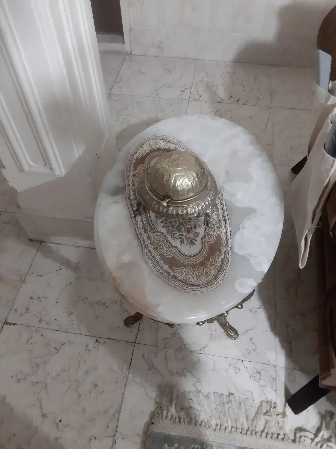 میز عسلی سنگی برنز|مبلمان خانگی و میز عسلی|تهران, سعادت‌آباد|دیوار