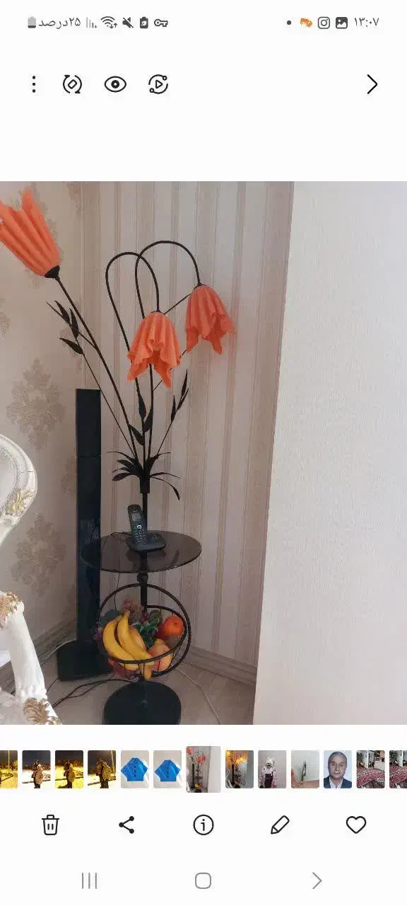 میز تلفن وآباژور کاملا سالم|میز تلفن|تبریز, |دیوار